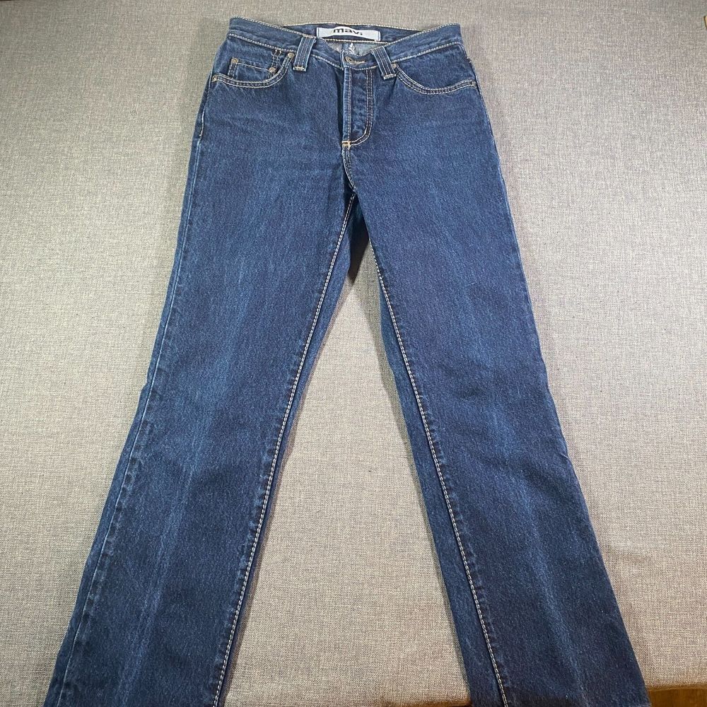 Mavi 174 Kat Bootcut Low Rise Button Fly Denim Jeans Womens Size 27/32 Blue‎